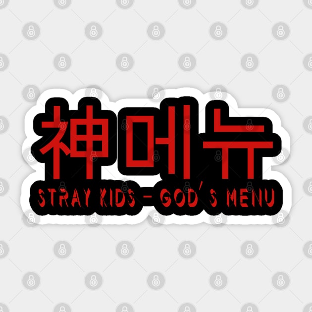 Stray Kids God's Menu Hangul Sticker by hallyupunch